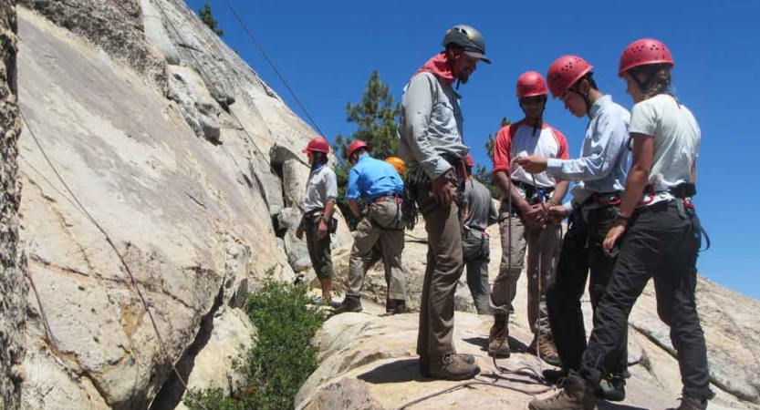 rock climbing course for teens in california